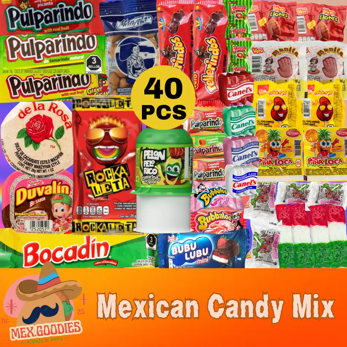 (40pcs) Mexican Candy Box, Dulces Mexicanos, Mexican Candy Sweet Snack