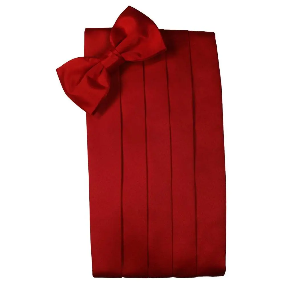 Scarlet Luxury Satin Cummerbund