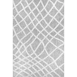 Carly Raised Fishnet Trellis Area Rug