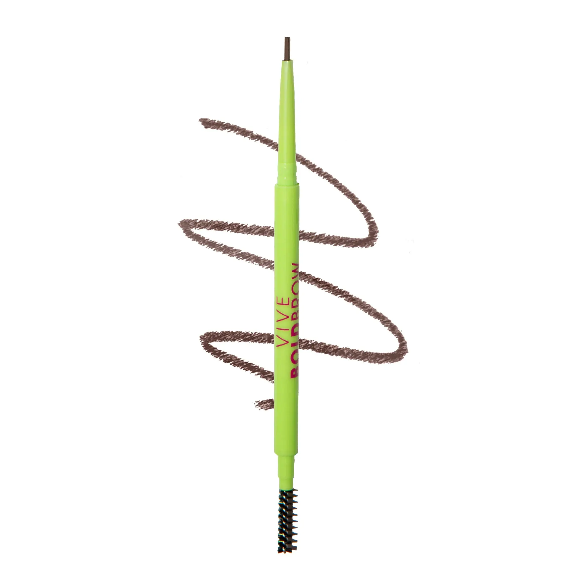 Bossy Brow Pencil Dual-Ended Design Ultra-Nourishing Formula Natural Matte Shade Neutral Deep Brown for Light to Medium-Light Complexions