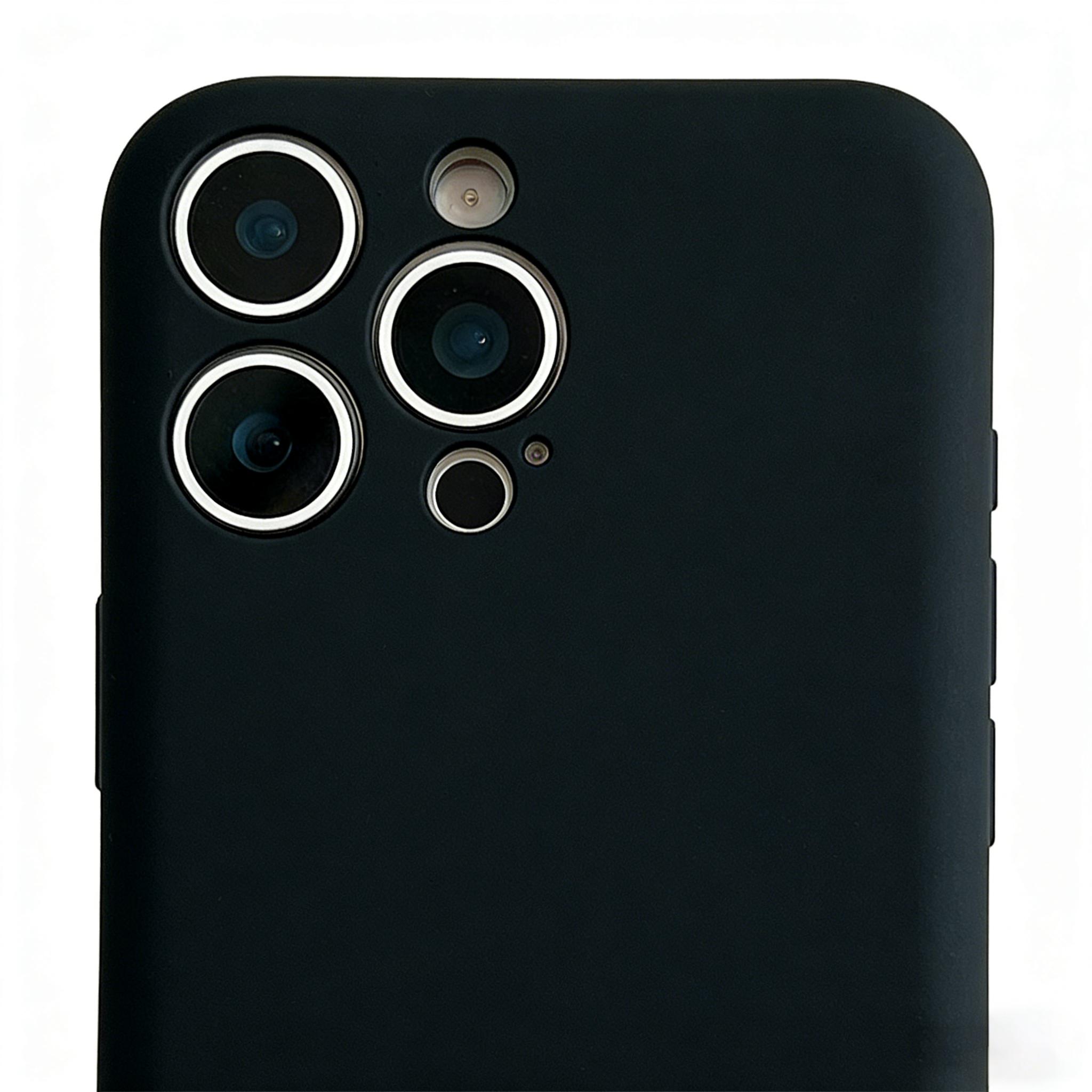 【Two-Pack】For iPhone 11-17 Pro Max Plus AIR Phone Case, Hidden Built-in Card Slot Design, Hidden Camera Protection, Hollow Heat Dissipation & Shockproof Anti-Fall, Minimalist Design，Black