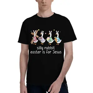 Religious Easter T-Shirt |   Silly Rabbit Ducks Holding Cross & Eggs Gift