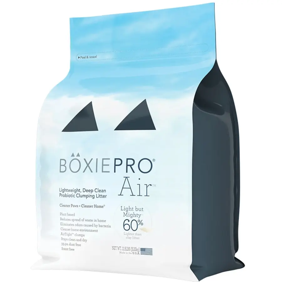Boxie Probiotic Cat Litter 11.5lb Lightweight 40-Day Odor Control Clumping with Effective Odor Control, 99.9% Dust Free, Veterinarian Approved