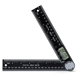 Digital Angle Finder Protractor, 7inch 200mm Angle Gauge Professional Measuring Tool, Third Generation Adjustable Angle Ruler, Quick Display for Carpentry Construction and  Improvement