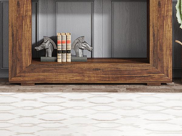 Tribesigns Rustic Farmhouse Console Table with Large Storage Space for Living Room, Hallway, Stairway - Solid Wood Entryway Table