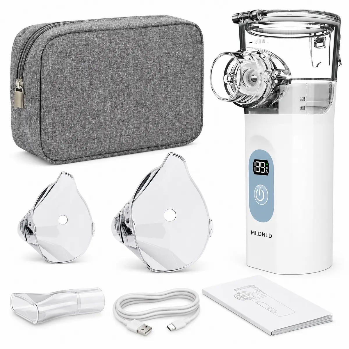 Portable Rechargeable Handheld Nebulizer – Lightweight Compact Mist Inhaler for Adults & Kids, Quiet and Easy Home & Travel Use