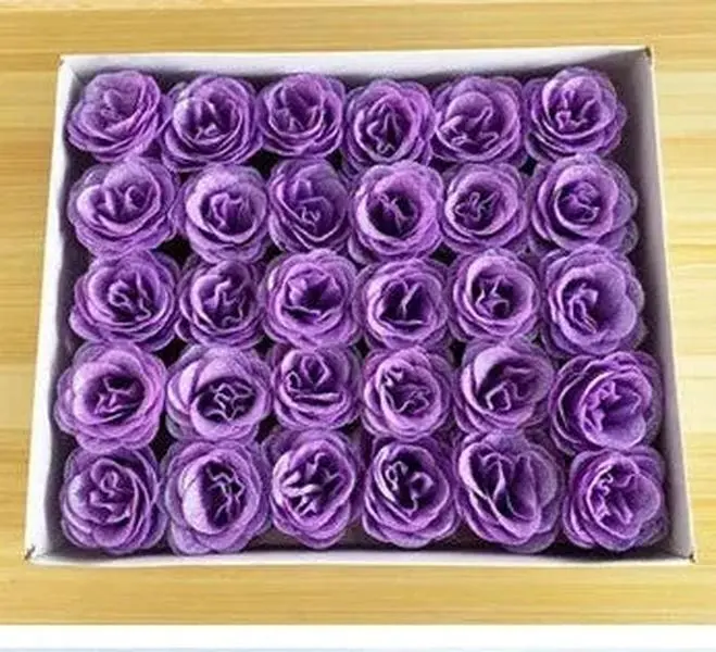 Lilac Glitter Rose Heads Lilac Glitter Rose Heads