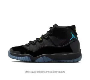 Black Patent Leather and Fabric High-03 Top Sneakers with Gamma Blue Translucent Sole