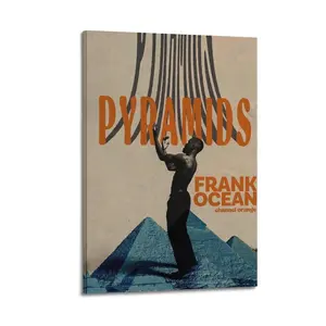 Frank Ocean Pyramids Poster for Bedroom Aesthetic Canvas Wall Art Living Room Posters Painting Picture Print Modern Family Decor Artist Bathroom Poster