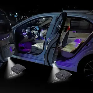 Set of 2 for Mercedes‑Benz models: car welcome lights, decorative lights, door projection lights; suitable automotive accessory