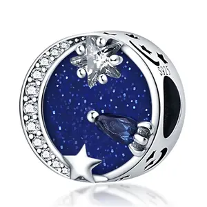 Now $0.99 – Moving Inventory! Only 50 Left 925 Sterling Silver Stargazing Charm For Bracelets & Necklace DIY Bead