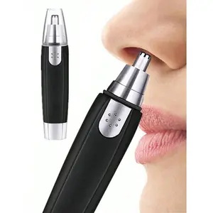 1pc Electric Nose Hair Trimmer, Portable Nose Hair Clipper For Men And Women White