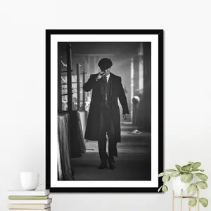 Vintage Tommy Shelby Poster, Peaky Blinders Cillian Murphy Film Print, Home Decor Poster, Perfect For Your Rooms