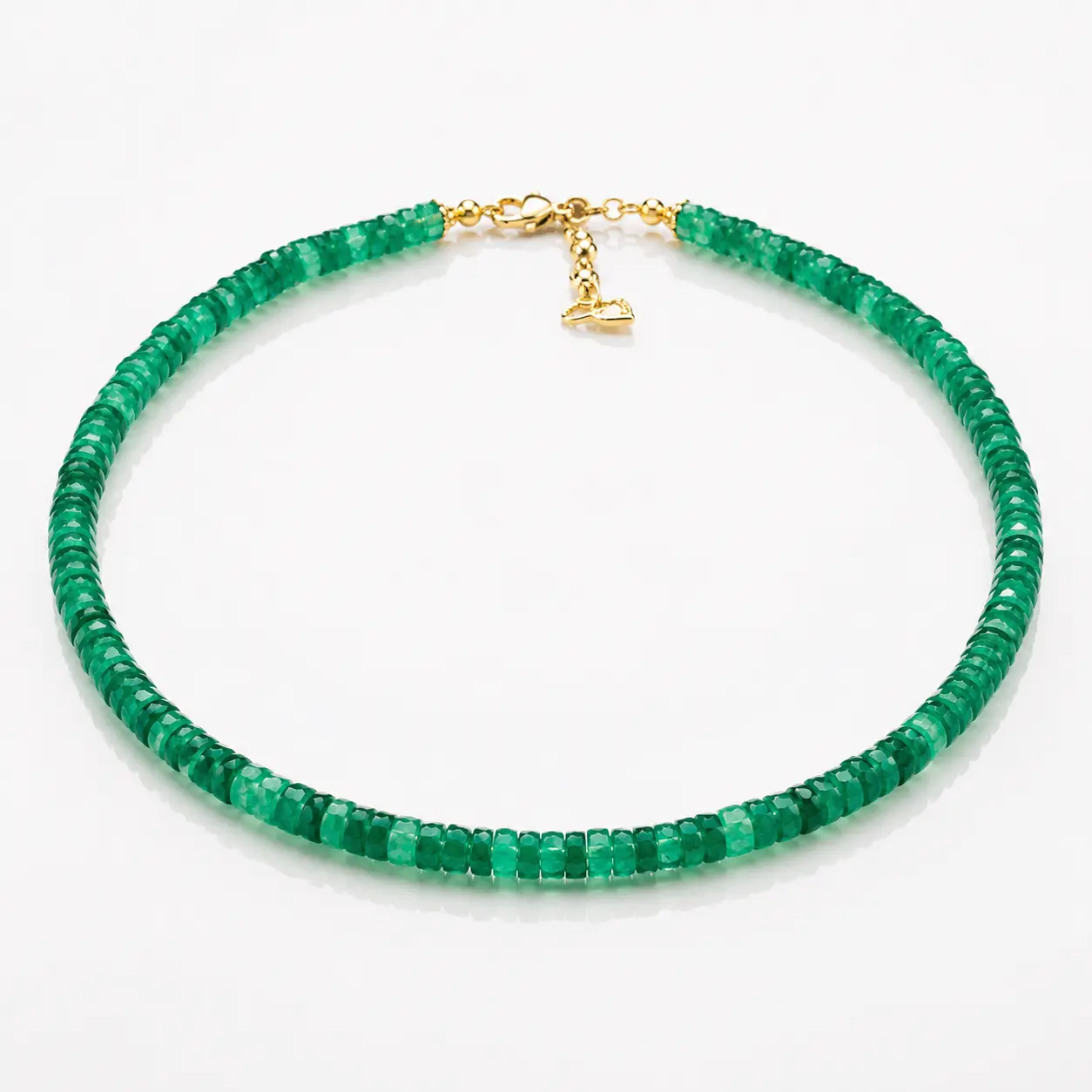 Green ónix natural neclace