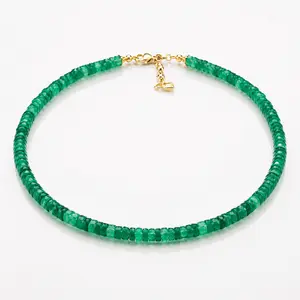 Green ónix natural neclace
