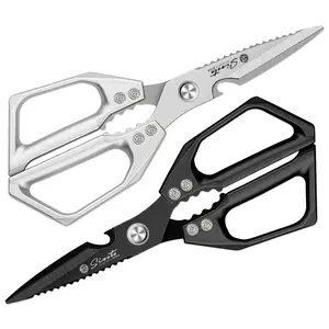 Heavy Duty Kitchen Scissors Stainless Steel Multipurpose Kitchen Shears with Bottle Opener for Meat Vegetables Herbs and Food Packaging