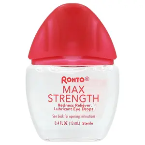 Rohto Cooling Eye Drops, Max Strength, 0.4 fl oz (13 ml)