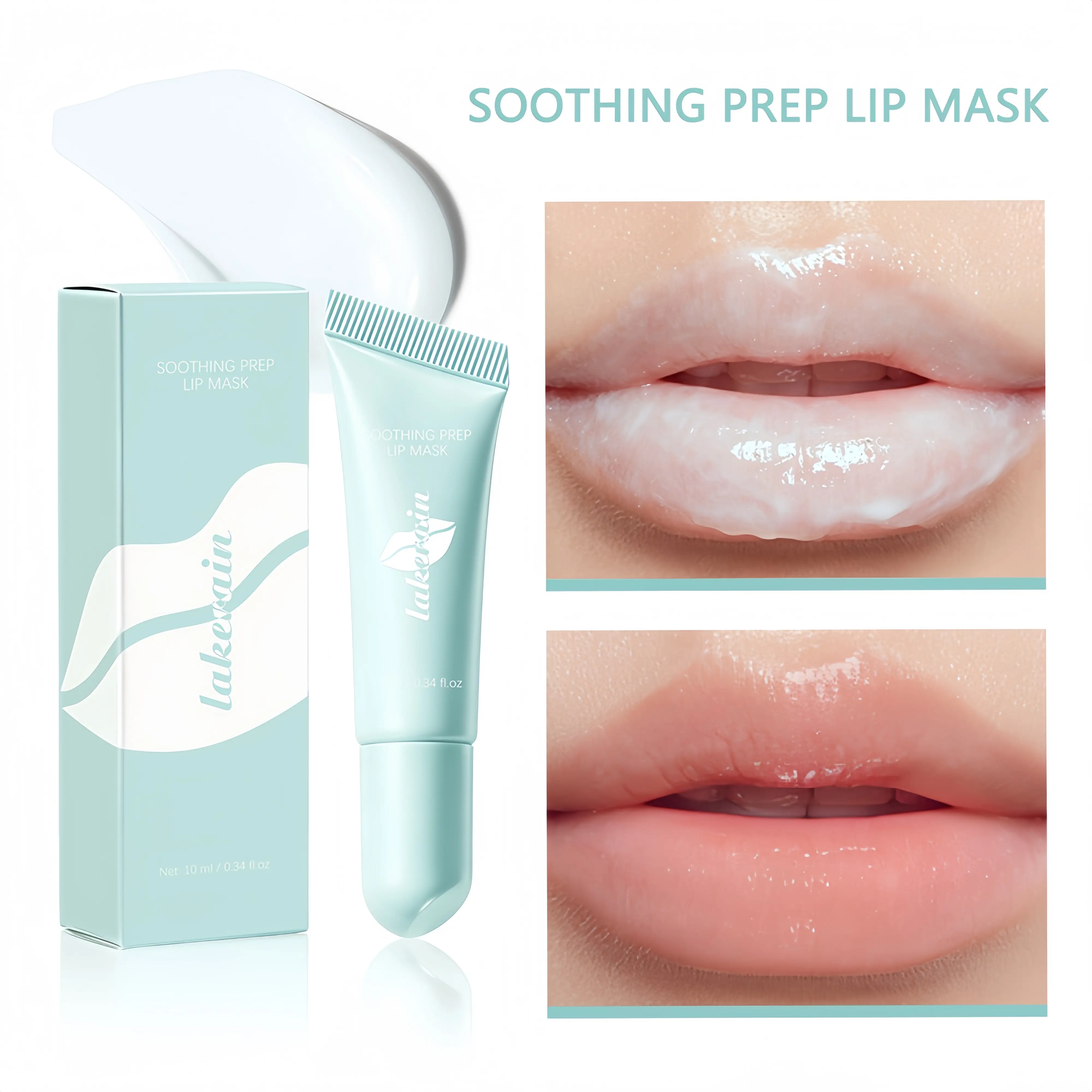 Gentle Peel-Off Lip Mask, Lip Exfoliator, Lip Products, Exfoliating Cooling & Soothing Treatment for Chapped Lips, Removes Dead Skin & Smooths for Flawless Lipstick Prep, Ideal for Dry, Flaky Lips & Pre-Makeup Care, Hydrating Lip Treatment
