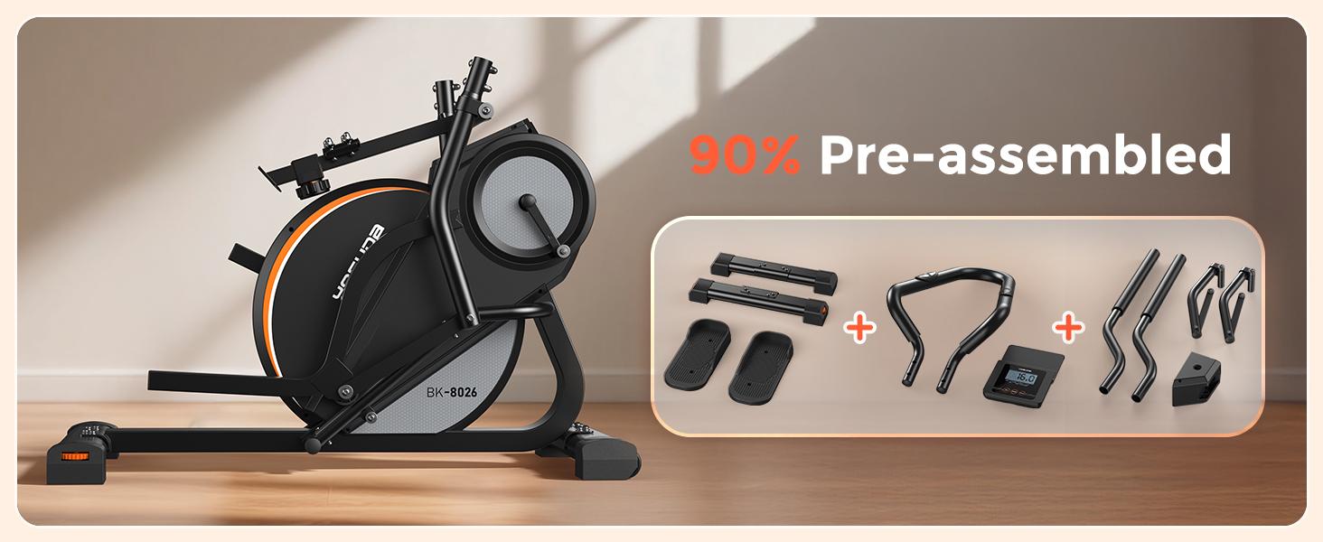 YOSUDA Elliptical Exercise Machine, 3-in-1 (Elliptical + Cardio Climber + Stair Stepper) Elliptical Machine for Home gym with 45°Incline, 15.5 in Stride, 16-Levals Resistance, Quiet Magnetic System, aerobic exercise equipment YOSUDA Elliptical Exercise Machine, 3-in-1 (Elliptical + Cardio Climber + Stair Stepper) Elliptical Machine for Home gym with 45°Incline, 15.5 in Stride, 16-Levals Resistance, Quiet Magnetic System, aerobic exercise equipment