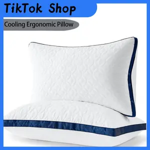 YHOERRP  Pillows Queen Size Set of 2, Cooling Pillow Hotel Luxury Queen Bed Pillows 2 Pack for Back