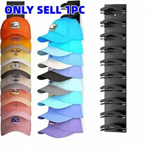 Multi-Layer Baseball Cap Wall Mount Storage Rack, Hat Holder Hanger, Wall Mountable, Over-The-Door Organizer for Hats & Accessories, Space-Saving Design for Home Organization