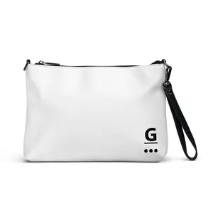 Clutch/Crossbody Bag - Classic Black Logo (front & back print)