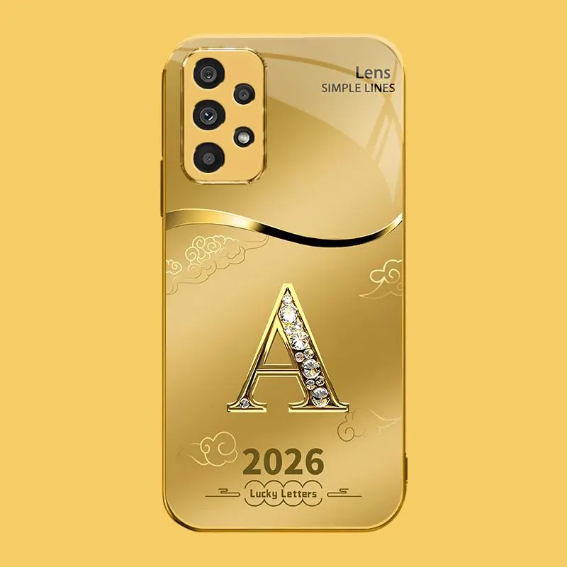 Suitable for [Galaxy A13 4g] high-end phone case🤩，choose from 26 letters of the English alphabet, each with an exquisite auspicious cloud pattern to bring you good luck 995
