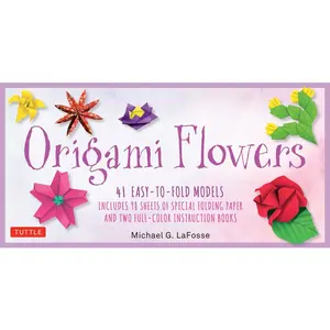 Origami Flowers Kit: 41 Easy-To-Fold Models - Includes 98 Sheets of Special Origami Paper (Kit with Two Origami Books of 41 Projects) Great for Kids a -- Michael G. Lafosse, General Merchandise