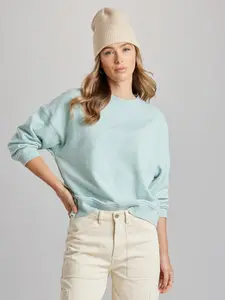 Carnival French Terry Sweatshirt - Women’s Relaxed Fit Pullover with Crew Neck and 3/4 Sleeves