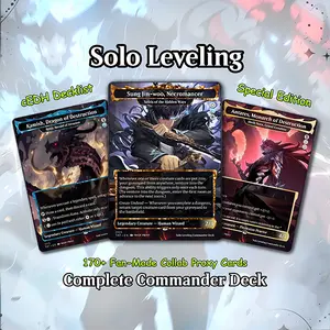 Solo Leveling cEDH Deck - Solo Leveling Magic Commander - Magic Proxy Deck with 170+ Unique Cards - Custom Cards MTG Proxy for Casual Play