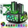 （All-New Plus Upgrade）Ponkor Xbox Controller Rechargeable Battery Packs (4×5800mWh) with Fast Charging Dock, Compatible with Xbox One, Series X|S, High-Capacity, Long-Lasting, LED Glow, Overheat Protection Console,back to school,back to school haul