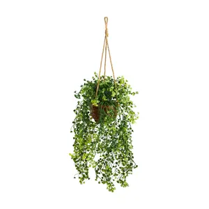 Nearly Natural 20" Baby Tear Plant in Hanging Basket