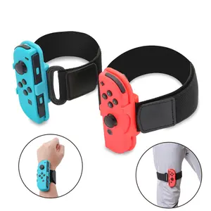 Leg Strap for Nintendo Switch Sports, Leg Strap Compatible with Switch Ring Fit Adventure, Include 1 Switch Leg Accessory and 1 Switch Wrist Band for Switch Dance Games