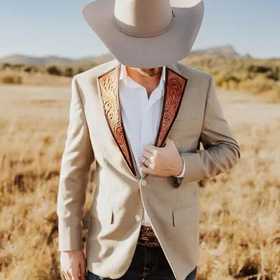 Western Outfits Men with Blazer TikTok Shop - Main Image