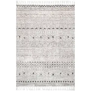 Talula Soft Textured Tassel Area Rug