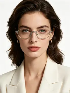Minimalist Retro Thin Metal Round Frame Glasses, Eyeglass Frames, Natural Look, Old Money Style, Office Blue Light Protection, Comfortable Wear, Compatible with Prescription Lenses