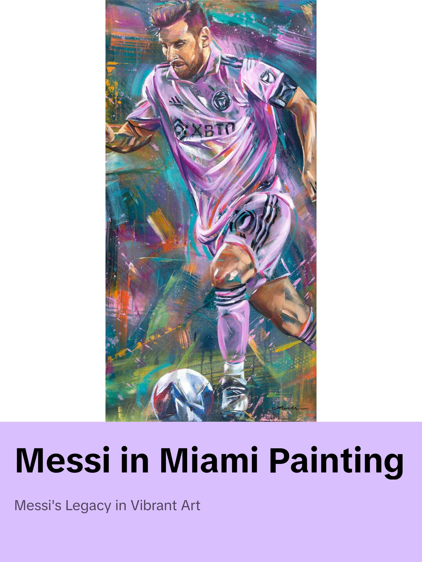 Original Painting: Messi in Miami - TikTok Shop