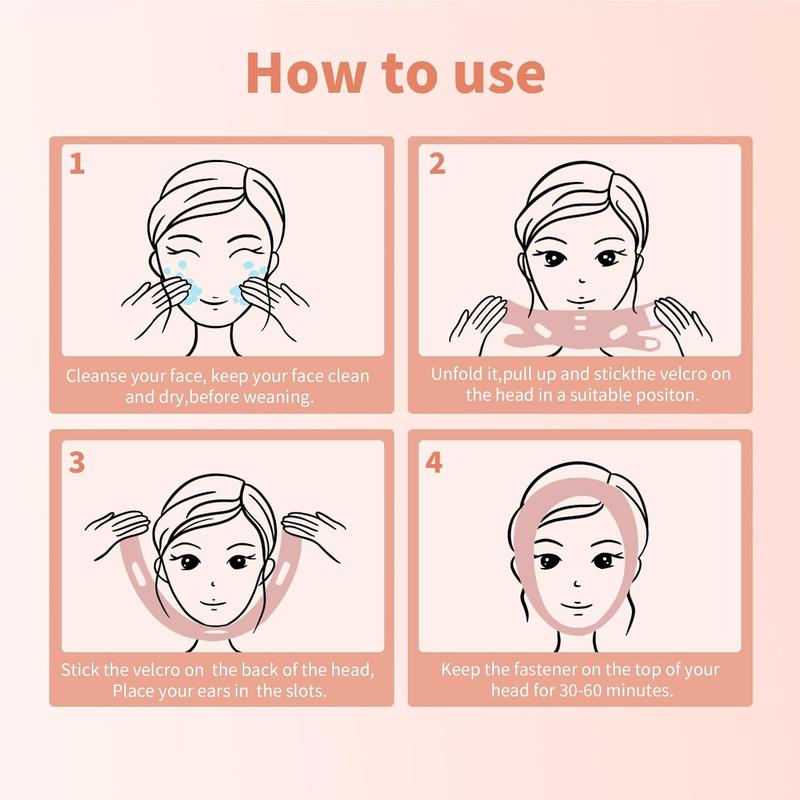 Chin Strap for Sleeping, Reusable Double Chin Reducer Eliminator for Women, V Line Lifting Mask Face Slimming Strap, Breathable Jawline Exerciser Lifting & Firming Prevent Sagging