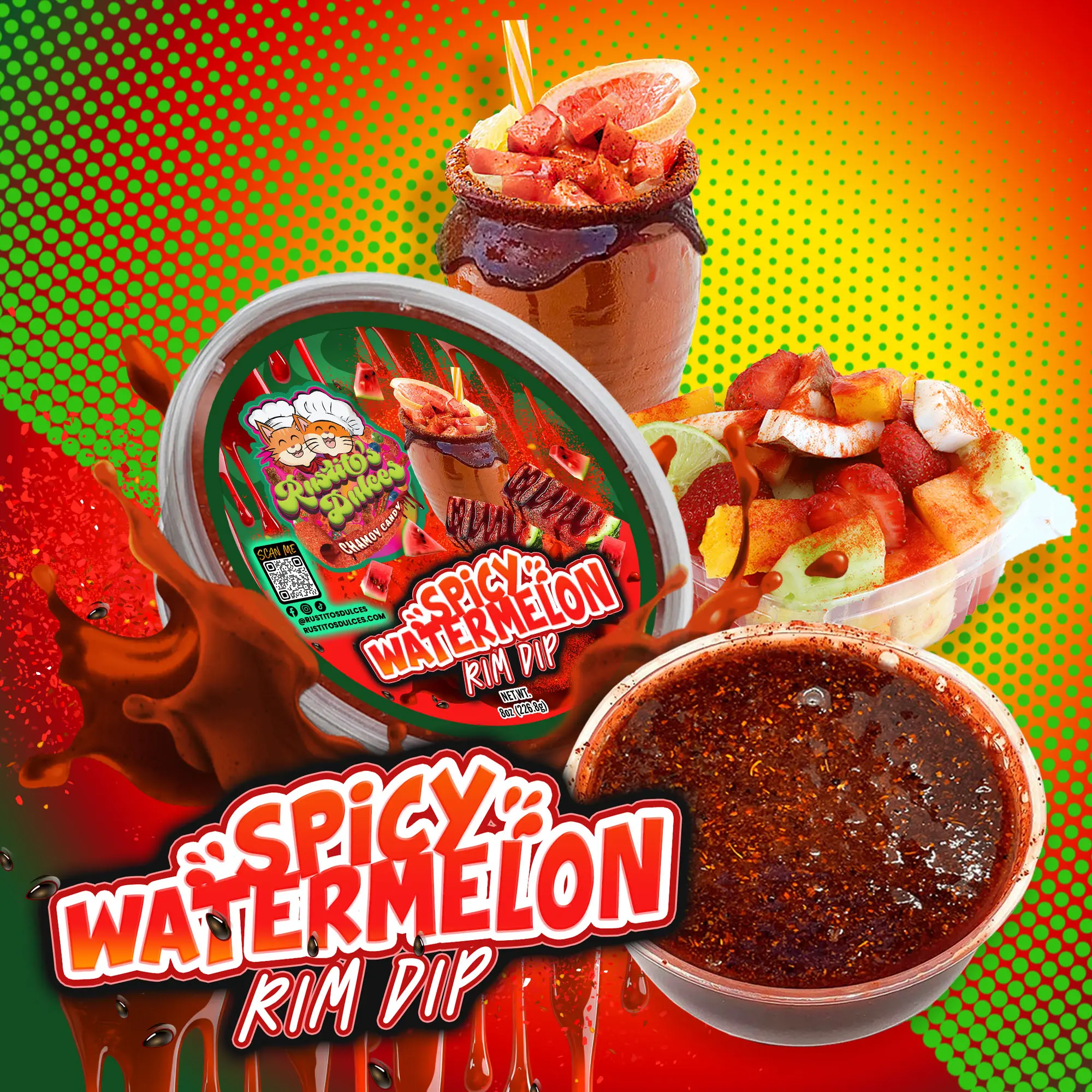 Spicy Watermelon Rim Dip – A Chamoy Flavor Explosion for Your Snacks and Drinks!