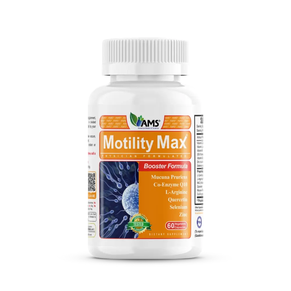Motility Max (60 Capsules) | Male Reproductive Health Supplement - Support Natural Healthy Sperm Motility