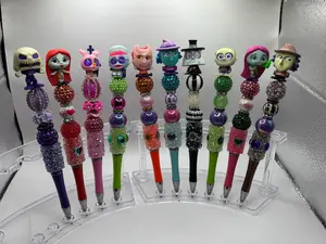 Nightmare Before Christmas Inspired Beaded Pens – Handmade Beads by VIP Crafts