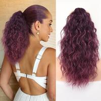 18inch-Mix Purple Claw clip Ponytails