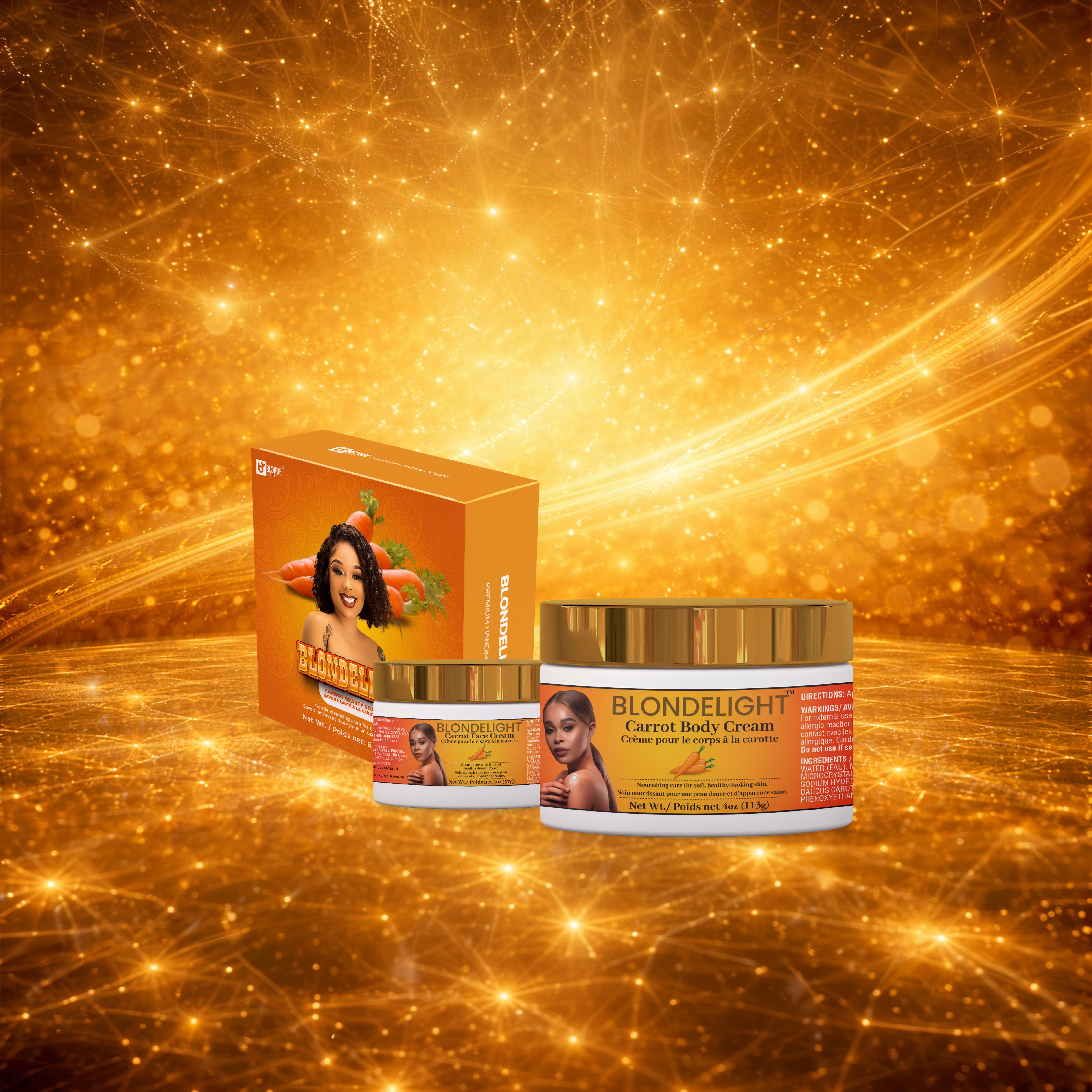 Carrot Glow Skincare Set (3-Piece Daily Care Set)