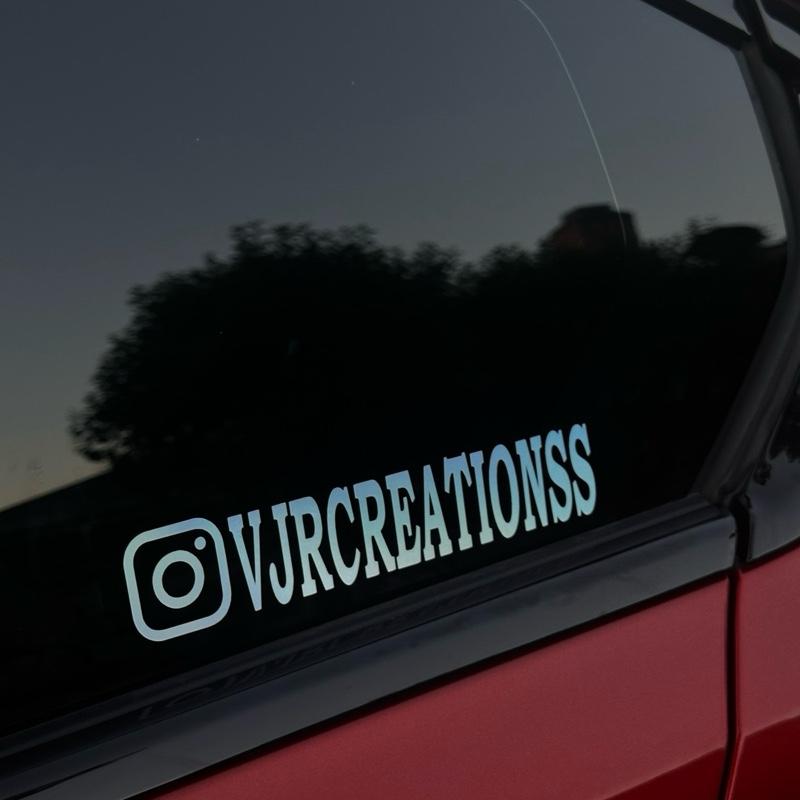 Custom Social Handle Vinyl ( Sticker, Decal, Vinyl)