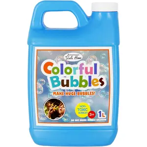 33.8 OZ/1 L Concentrated Bubble Solution, Refill for Bubble Machines, Giant Wands, and Blowers - Up to 2.5 Gallons for Kids' Birthday Parties