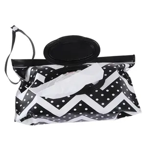 Portable Waterproof Wipes Bag Set with Print Design, Reusable Travel Wet Wipe Container, Ideal for Holidays & Gifts, Mommy-Friendly Accessories