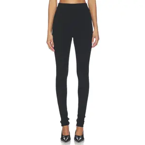 Fear of God ESSENTIALS Rib Knit Legging in Vintage Black