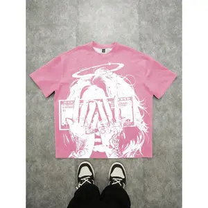 Manfinity Roghcode Men's Graphic Print Round Neck Short Sleeve Casual T-Shirt