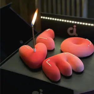 4Pcs LOVE Letter Silicone Cake Molds, Valentine's Day Baking Tools, Ins Trendy Creative Heart Chocolate Mousse DIY Moulds, Food Grade Heat Resistant Non-Stick, Mother's Day Birthday Anniversary Gift, Christmas Holiday Decorative Cake Pan (Reusable)