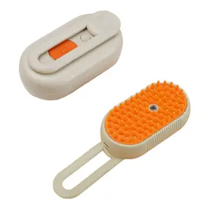 Cat Steam Brush for Shedding  Portable Anti-Static Grooming Comb for Cats & Dogs Rechargeable Cat Brush with Steam, Massage, Cleaning, Shedding & Combing Steam Misting Water Brush Self-Cleaning Pet Hair Remover